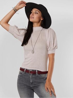 FP Free People Good Luck Mock Neck Top